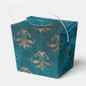 銅パテグランジィナとターコイズ（紋章の）フラ・ダ・リ フェイバーボックス (裏面サイド)