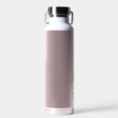 銅パーソナライズされたと金ゴールドの背景 ウォーターボトル (正面)