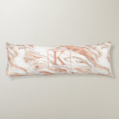 銅パーソナライズされた大理石バラ金ゴールド金属 ボディピロー (裏面)
