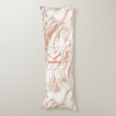 銅パーソナライズされた大理石バラ金ゴールド金属 ボディピロー (正面縦)