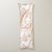 銅パーソナライズされた大理石バラ金ゴールド金属 ボディピロー (裏面 (縦))