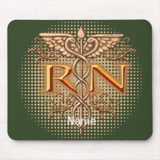 銅ファンシーカドゥセウスRNナース マウスパッド (正面)