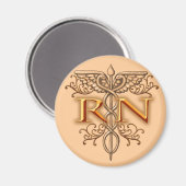 銅ファンシーカドゥセウスRNナース マグネット (正面/裏面)