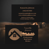 銅ファンシー鍵実在財産ブローカー名刺 名刺