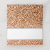 銅フェイクグリッター座席表 プレイスカード (内部開封)