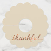  – 銅フェイク感謝カスタム台本 ワイングラスタグ (裏面)