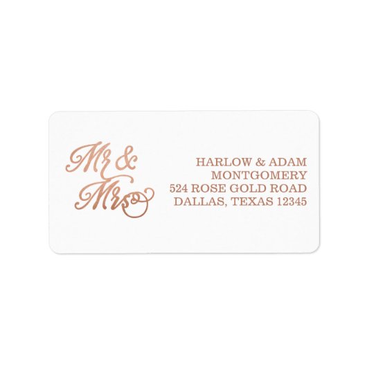 銅フェイク氏 ラベル (正面)