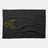 銅フェニックスがブラックで登場 キッチンタオル (横)