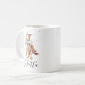 銅フローラレターJモノグラムコーヒーマグ コーヒーマグカップ (正面左)