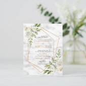 銅フローラ幾何大理石はがき写真 案内ポストカード (スタンド正面)