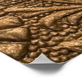 銅フローラ:エンボスパネルアート。 ポスター (角)