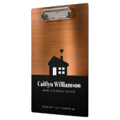 銅ブラック実在エステートブローカーハウスプロフェッショナル クリップボード (左)