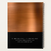 銅ブラック実在エステートブローカープロフェッショナルハウス プランナー手帳 (裏面)