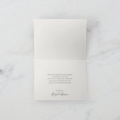 銅ブルゴーニュの野花 |ベージュサンキューカード サンキューカード (内部)