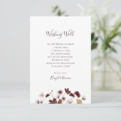 銅ブルゴーニュの野花 |結婚さんの願い エンクロージャーカード (スタンド正面)