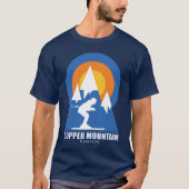 銅マウンテンスキーサンセット Tシャツ (正面)