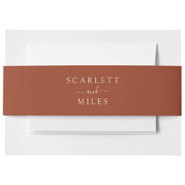 銅ミニマル秋新婦の名結婚前 招待状ベリーバンド