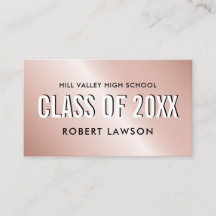 銅メタリッククラス卒業名ソーシャルアイコン