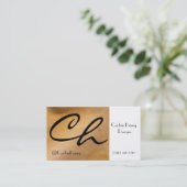 銅メタリック名刺 名刺 (スタンド正面)