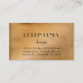 銅メタリック名刺 名刺 (裏面)