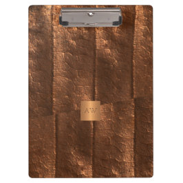 銅メタリック金ゴールド独占的贅沢モノグラムの クリップボード