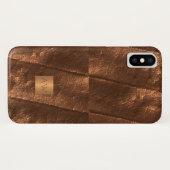 銅メタリック金ゴールド独占的贅沢モノグラムの Case-Mate iPhoneケース (裏面(横))