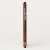 銅メタリック金ゴールド独占的贅沢モノグラムの Case-Mate iPhoneケース (裏面/左)