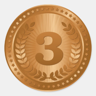 銅メダル3位決定者 ラウンドシール