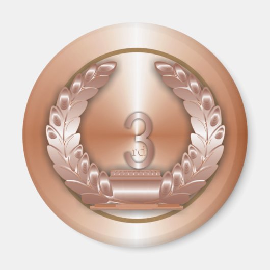 銅メダル マグネット (正面)