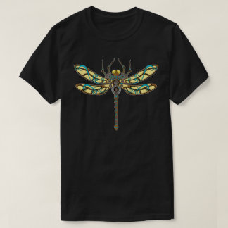 銅メッキドラゴンフライイラストレーション Tシャツ