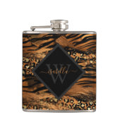 銅モダングリッタースクリプトモノグラム フラスク (正面)