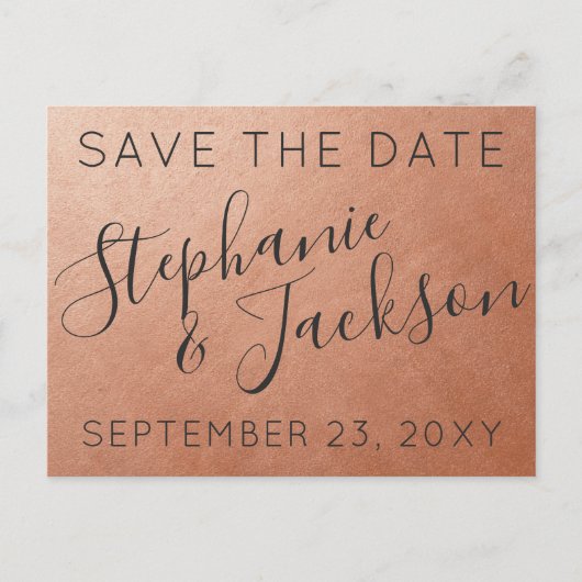 銅モダン日付の保存 | U PICK COLOR 案内ポストカード (正面)