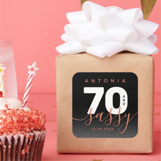 銅モダン70ガーリーとサッシー スクエアシール (パーティー)