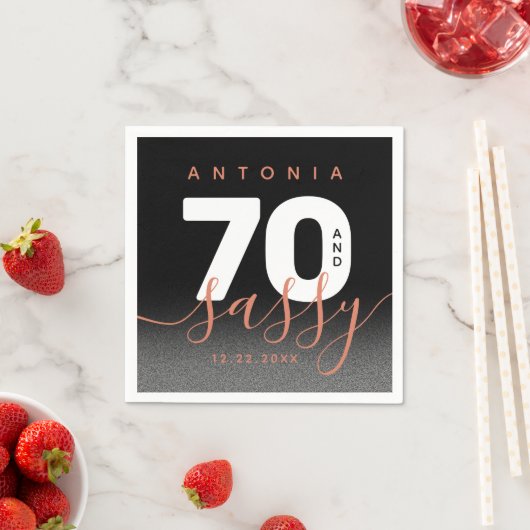 銅モダン70ガーリーとサッシー スタンダードカクテルナプキン (インサイチュ)