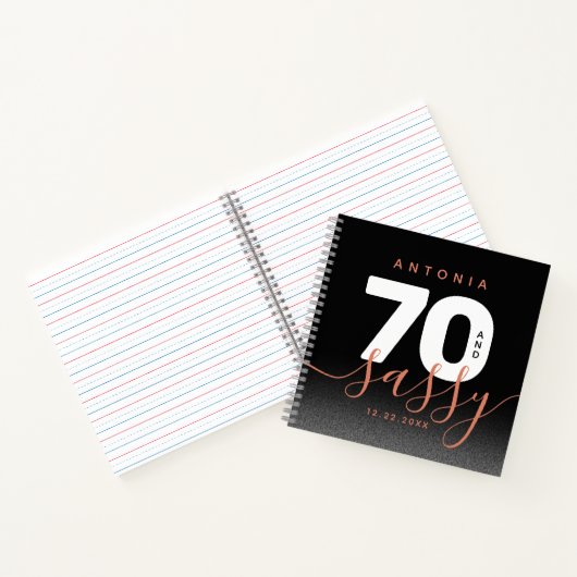 銅モダン70ガーリーとサッシー ノートブック (内部)