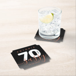 銅モダン70ガーリーとサッシー ペーパーコースター