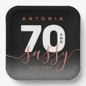 銅モダン70ガーリーとサッシー ペーパープレート (正面)