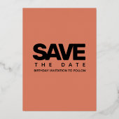 銅モダン70ガーリーとサッシー 箔招待状 (裏面)