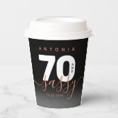 銅モダン70ガーリーとサッシー 紙コップ (正面)