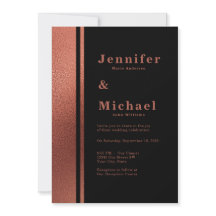 銅モダン&ブラックエレガントな結婚式