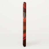 銅モノグラムの赤抽象芸術フラクタル Case-Mate iPhoneケース (裏面/右)