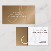 銅モフェイクノグラム 名刺 (正面/裏面)