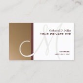 銅モフェイクノグラム 名刺 (裏面)