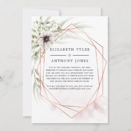 銅ユーカリ幾何ゲ減らストリスト 案内状