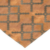 銅ルックパター点々のあるン素朴 テーブルクロス (アングル)