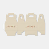 銅ルック感謝感謝のスクリプトデザイン フェイバーボックス (折り畳みなし)