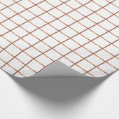 銅一見の正方形のデザイン ラッピングペーパー (角)