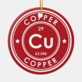 銅元素赤色セラミックオーナメント セラミックオーナメント (正面)
