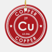 銅元素赤色セラミックオーナメント セラミックオーナメント (裏面)