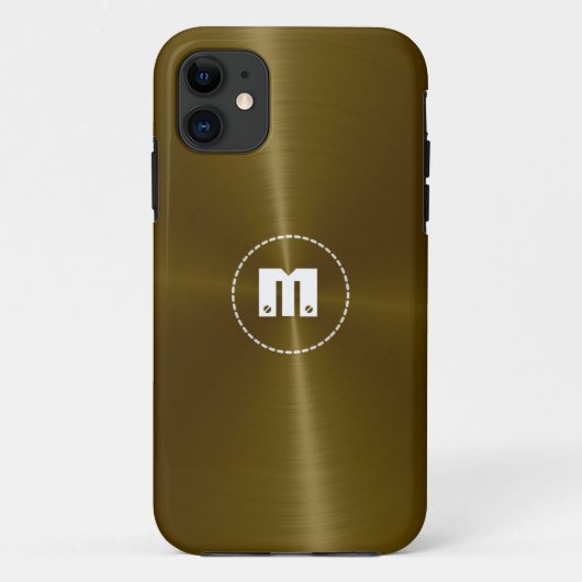 銅光沢ステンレス鋼メタル Case-Mate iPhoneケース (裏面)